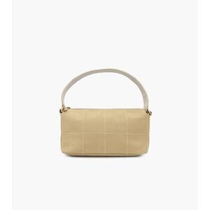 CHANEL Beige Stitched CC Shoulder Bag A-A15918